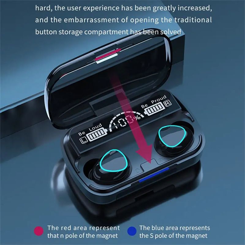 GENERICO - M10 AUDIFONOS AURICULARES BLUETOOTH RECARGABLE CON CONTROL TACTIL