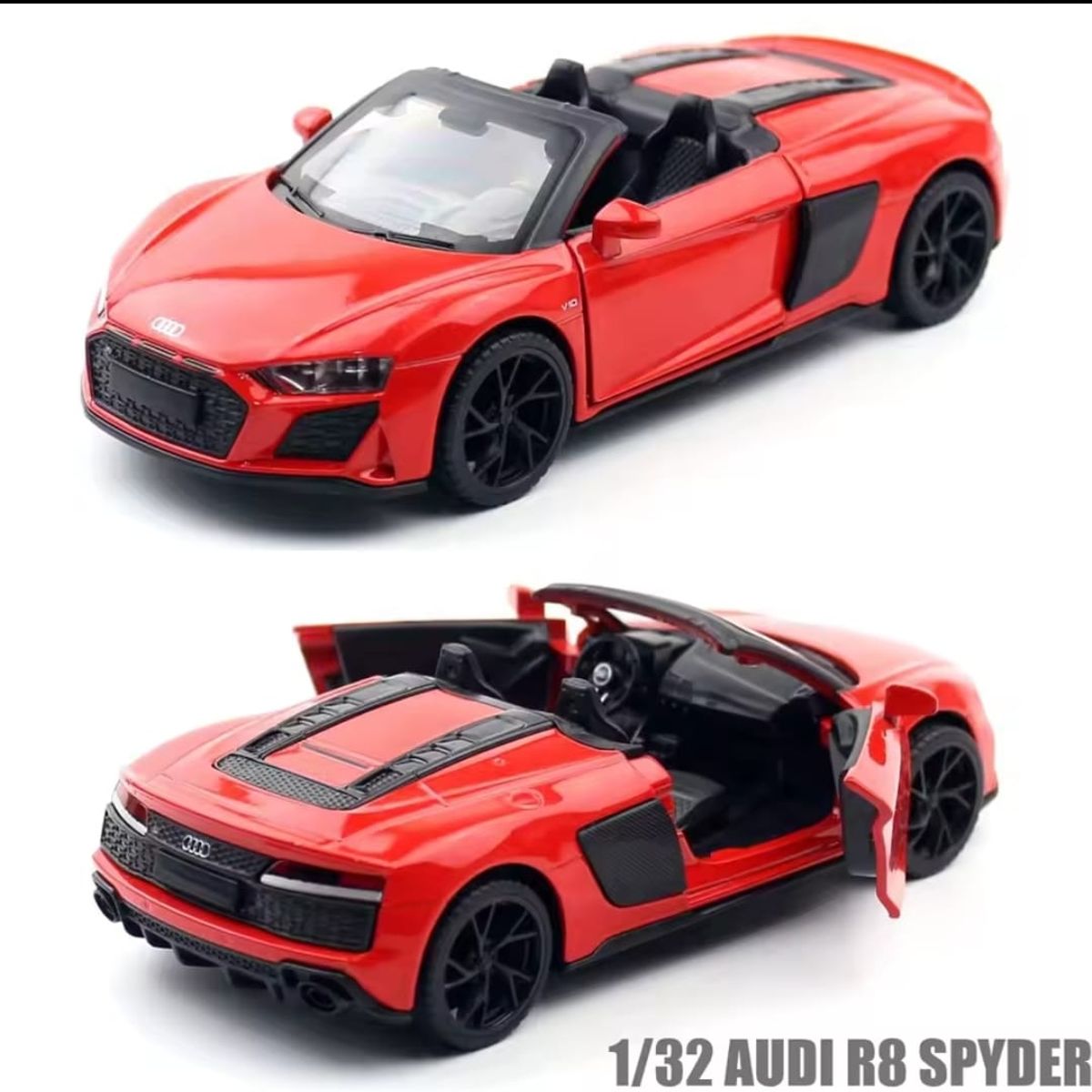 GENERICO - Audi R8 Spyder automóvil de colección 1 :32 Rojo