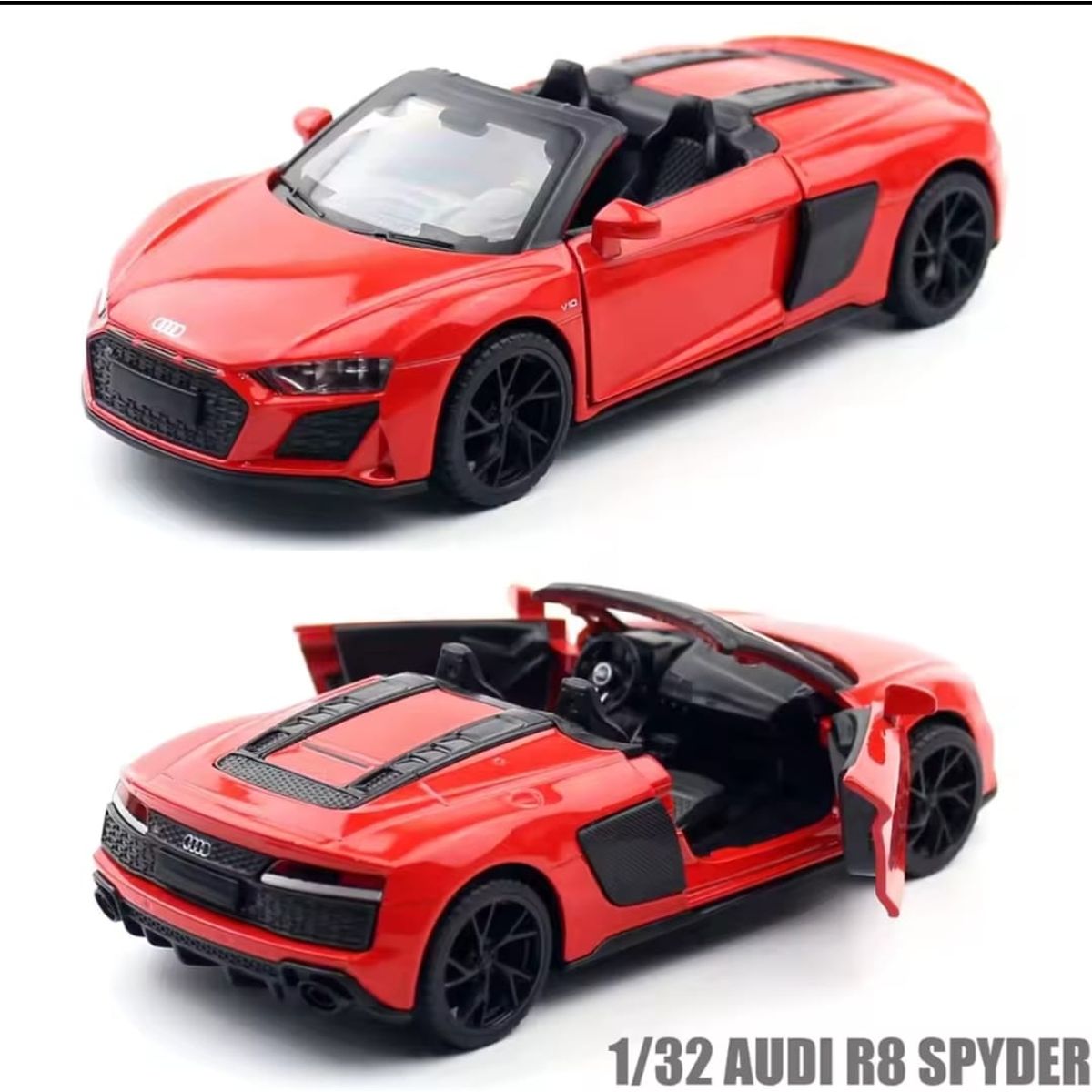 GENERICO - Audi R8 Spyder automóvil de colección 1 :32 Rojo