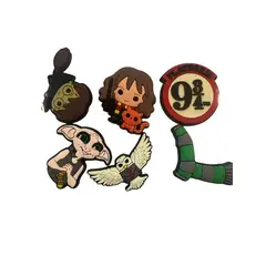 GENERICO - Jibbitz HARRY POTTER para Crocs Set de 6 piezas