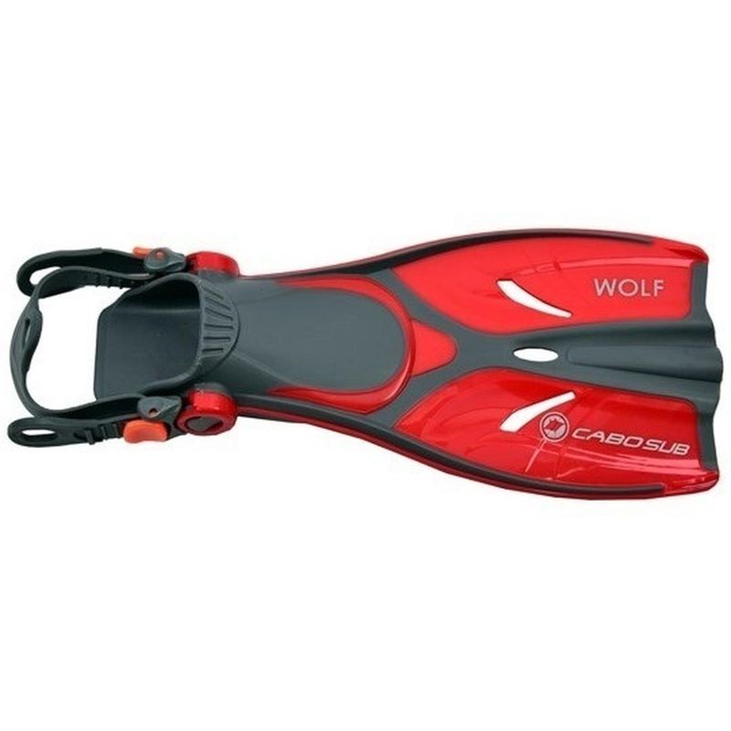 CABOSUB - Aleta de Natación Wolf Niño Comodidad y Velocidad - Rojo - 27/30