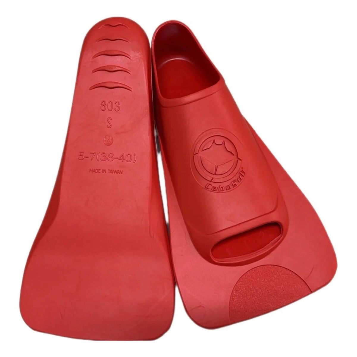 CABOSUB - Aleta De Natación Corta De Goma - Rojo - 36 37