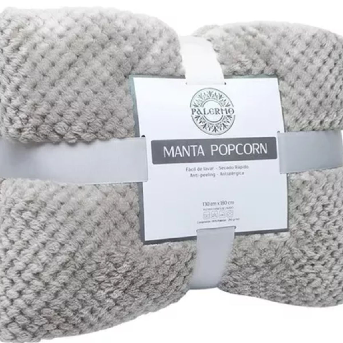PALERMO - Manta Grande Pop Corn 130x180 Cms Antialergica Palermo