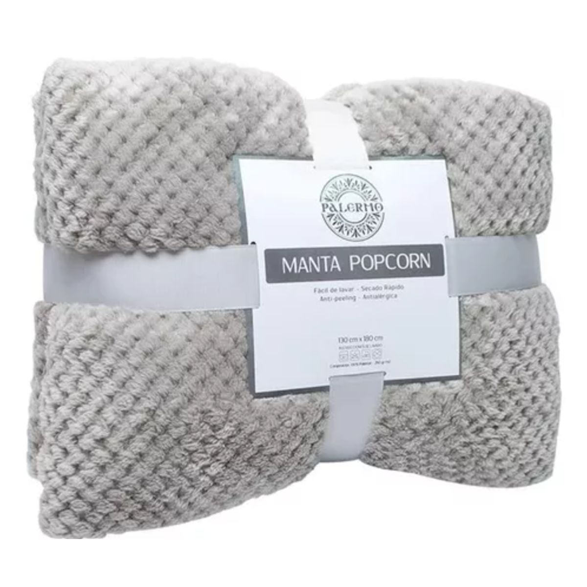 PALERMO - Manta Grande Pop Corn 130x180 Cms Antialergica Palermo