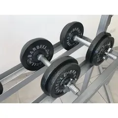 BARBELL - 2 Barras Mancuerna + 20 kg en discos