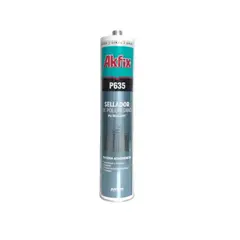 AKFIX - Silicona-sellador-sello Poliuretano Negro 310 Ml.