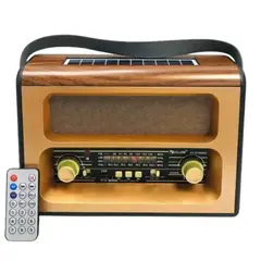 GENERICO - Radio Parlante Solar Portátil Vintage Retro con Control