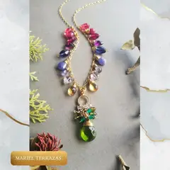 GENERICO - COLLAR CRESSIDA MULTIPIEDRAS MARIEL TERRAZAS JOYAS
