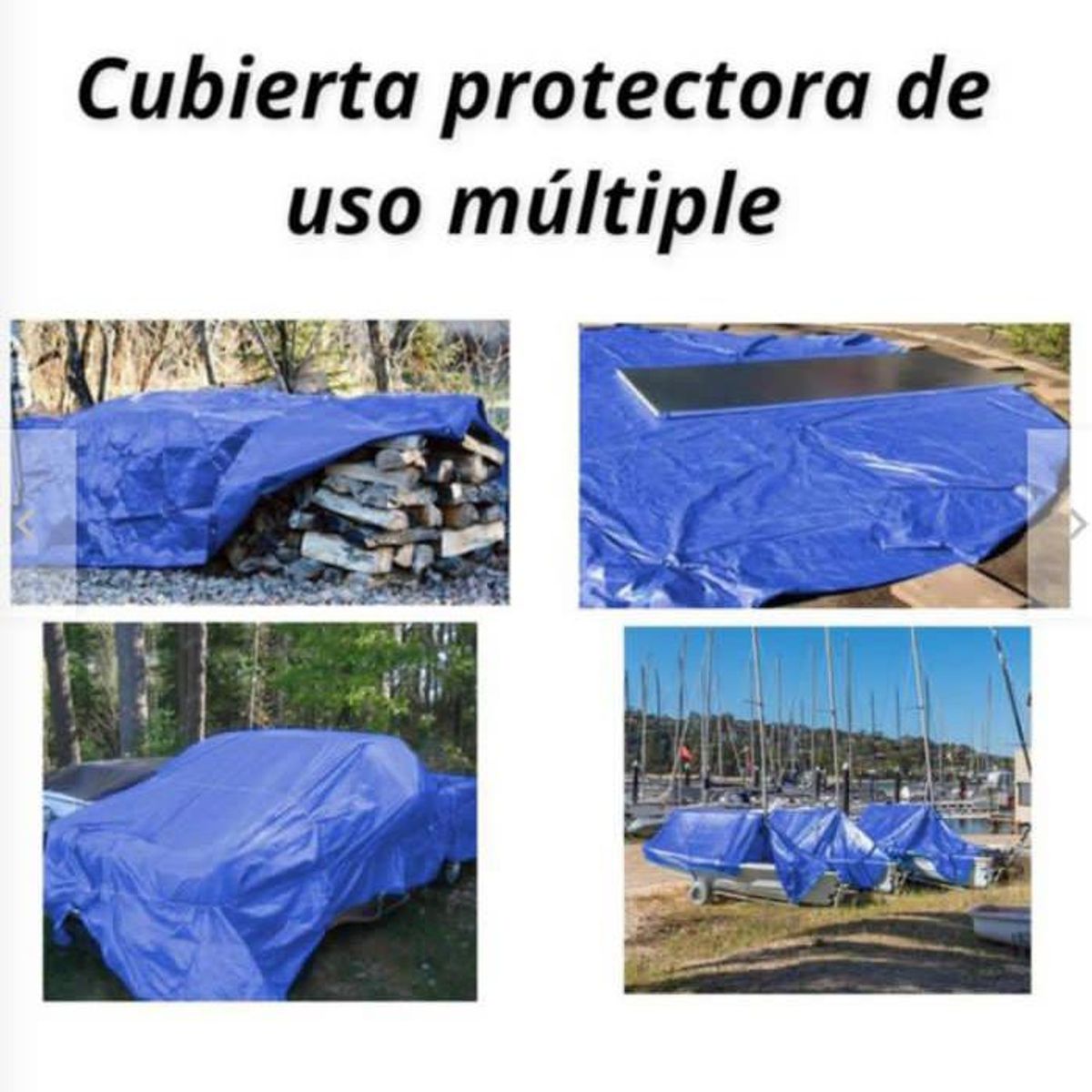 PLASTIC - Lona Carpa Multiusos Impermeable Carga 6x10 Metros