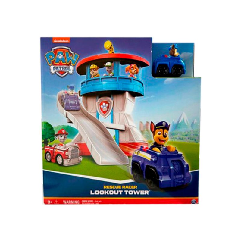 PAW PATROL - Torre De Rescate Con Vehículo Y Tobogán Paw Patrol