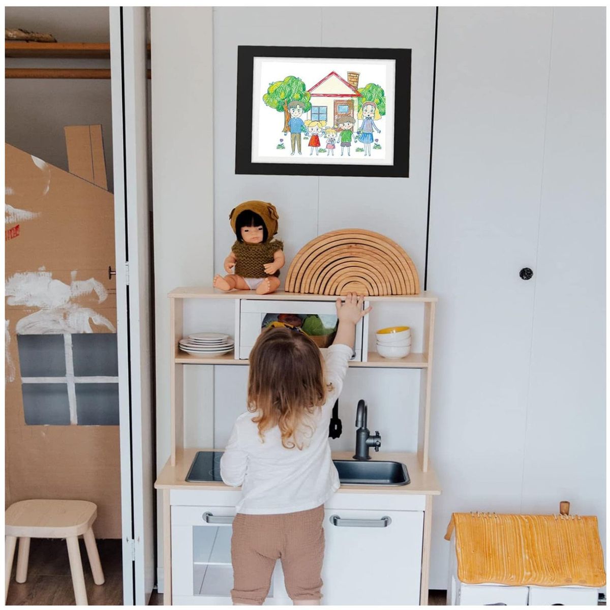 KUANGYE - Marcos Fotos Con Colocación De Dibujos De Niños Conmutable