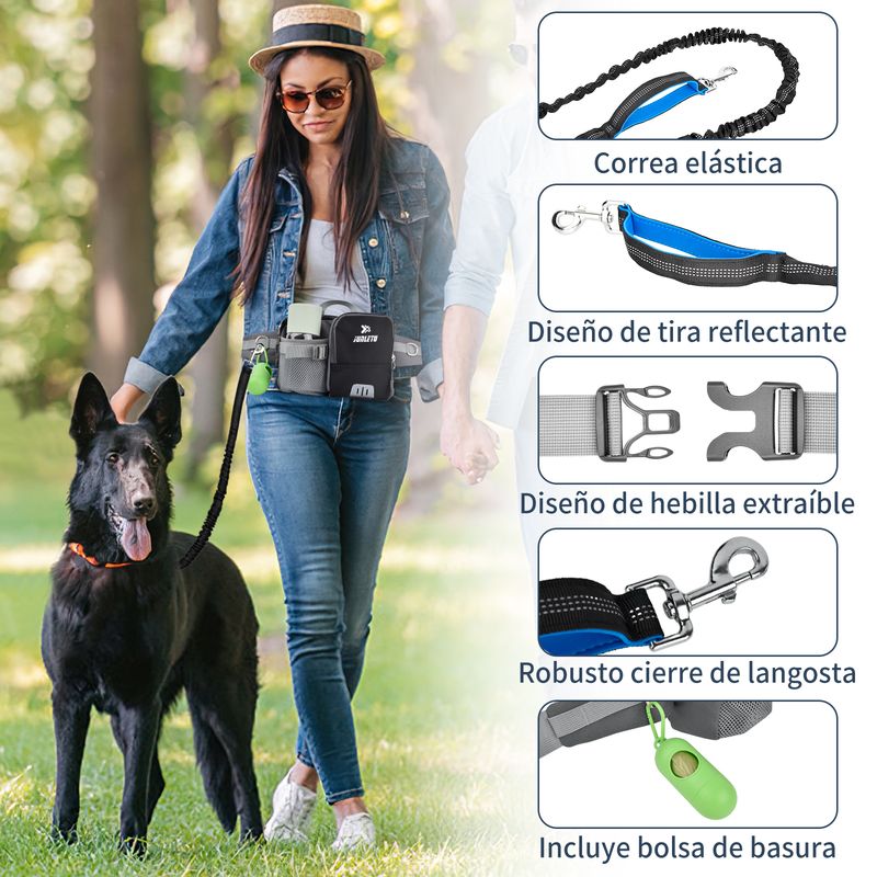 AIZO - AIZO Riñonera+Correa Manos Libres Perros RunningCaminata