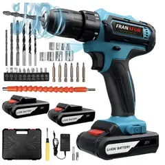 FRANAFOR - Taladro Inalambrico Atornillador Destornillador + Accesorios