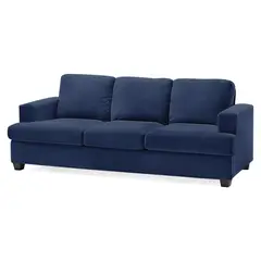 ELEMENT DESIGN - Sofá 3 Cuerpos Catalina en Tela Chenille Azul