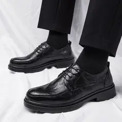 DANWEILE - Zapato Formal Hombre Cuero