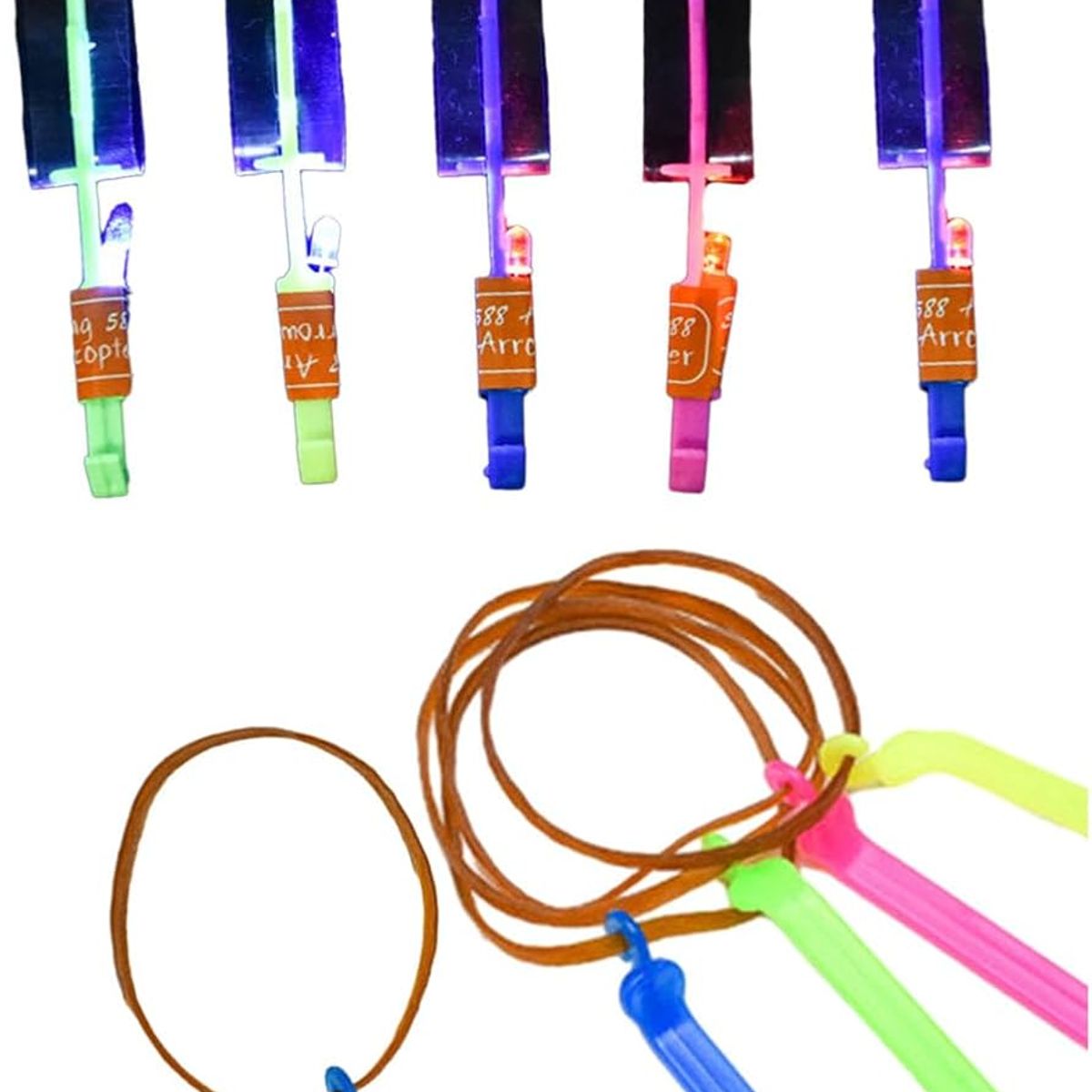 KUANGYE - Pack 24 Voladores Con Luz - Juguete Sorpresa De Cumpleaños