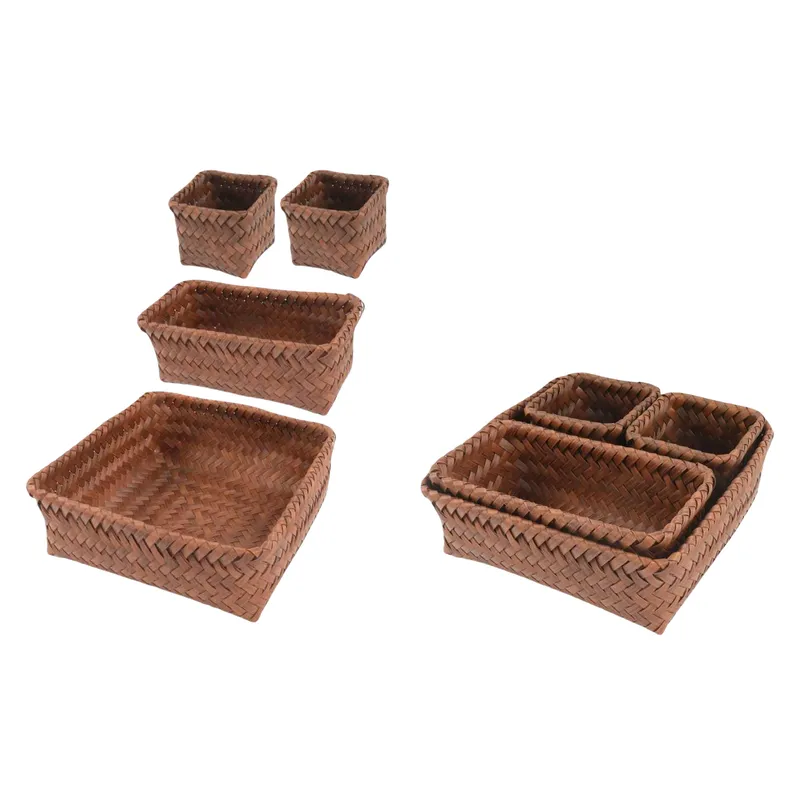 NEWTREE - Canastos Organizadores Set De 4 Unids Cocina Baño Multiuso