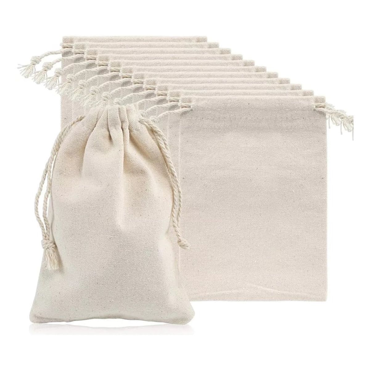 GENERICO - Bolsa De Tela Crea Tipo Saquito 15x20 Cm Pack 10 Unidades