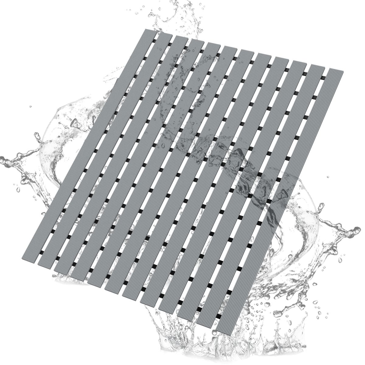 AIZO - Alfombrilla de Ducha Antideslizante para Baño 61 x 43 cm