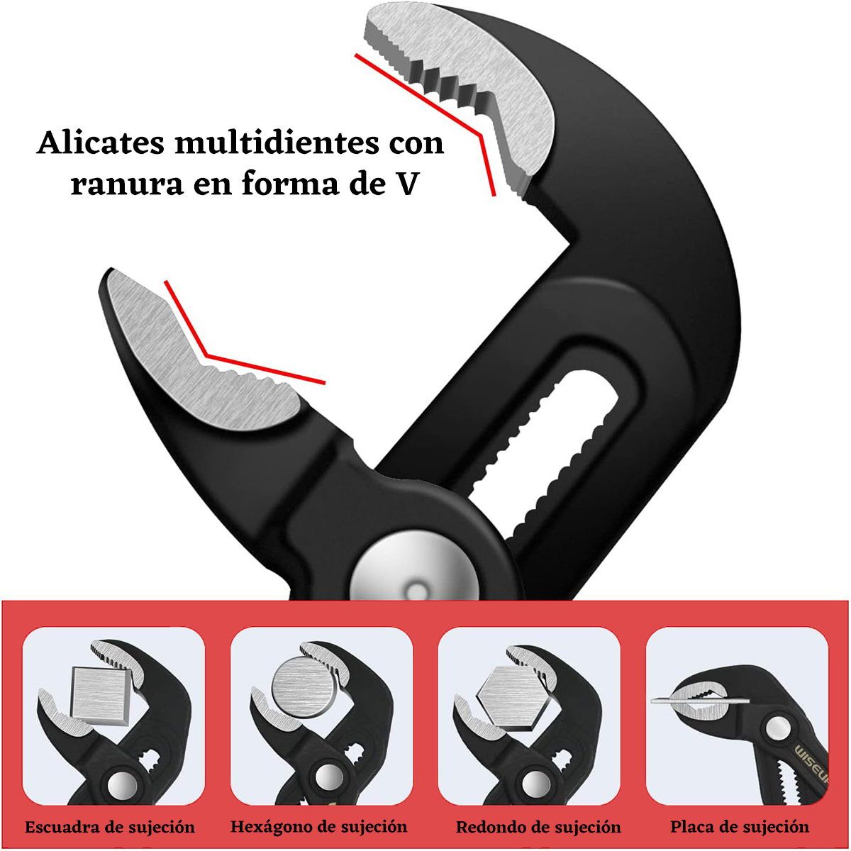GENERICO - Alicates  Adjustable Para Bomba De Agua De 12 Pulgadas