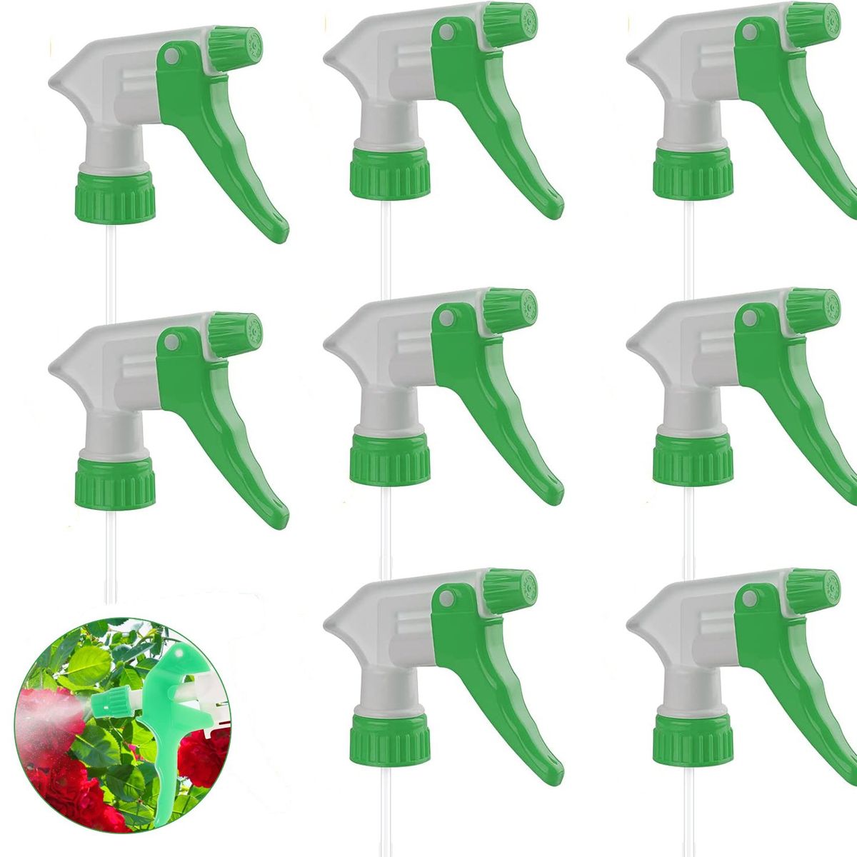 GENERICO - 8pc Boquillas De Repuesto Para Pulverizador De Gatillo-Verde