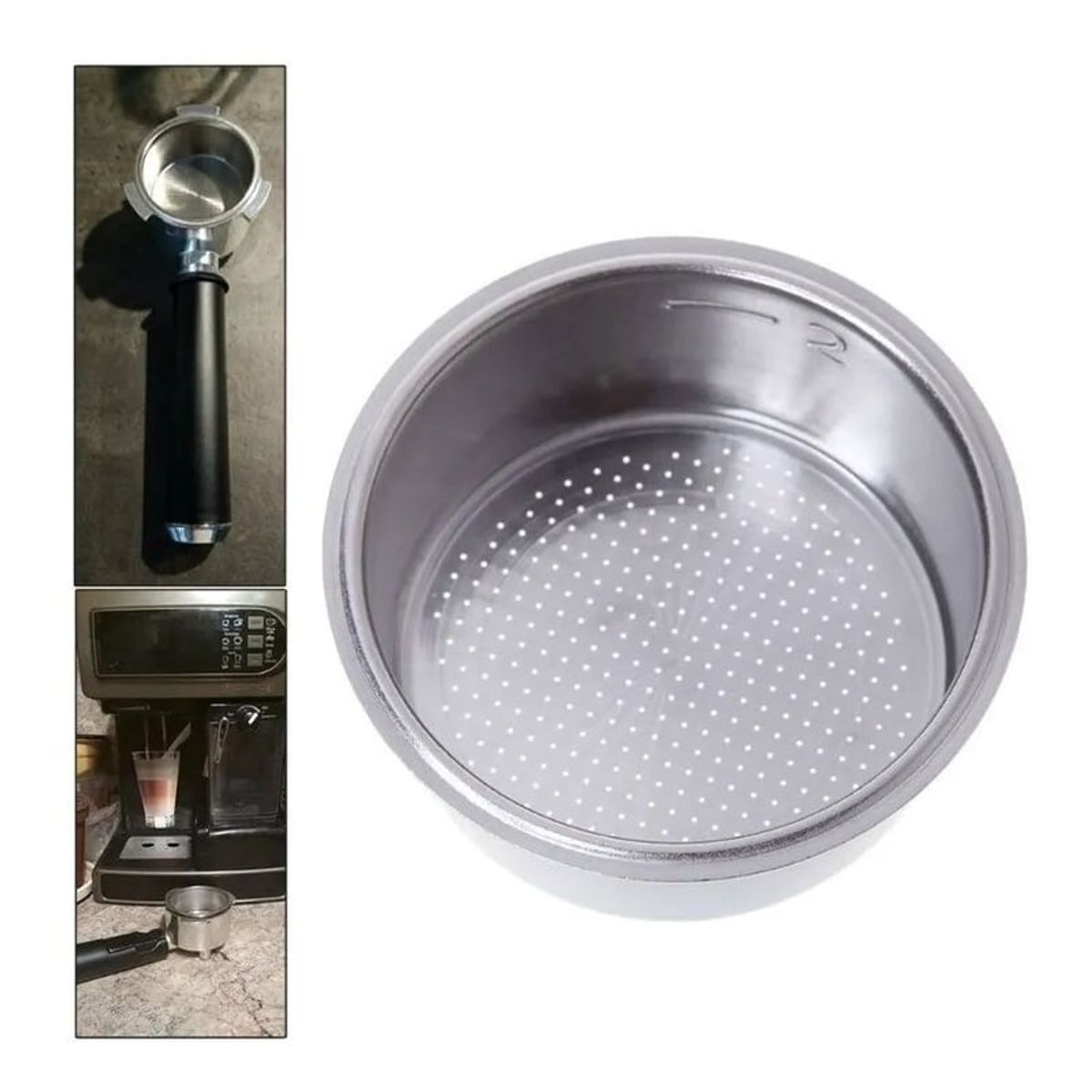 GENERICO - Filtro Cafetera Acero Inoxidable Maquina Cafe