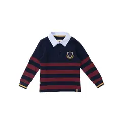 HUSH PUPPIES - Polera Manga Larga Chester Niño Azul