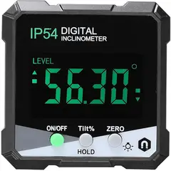 AIZO - Nivel Digital 2 en 1Medidor de Inclinación y Ángulos con Pantalla LCD