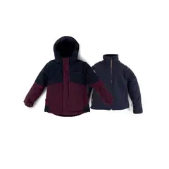 HUSH PUPPIES - Parka Waterproof 3 en 1 Optimus Niño Burdeo
