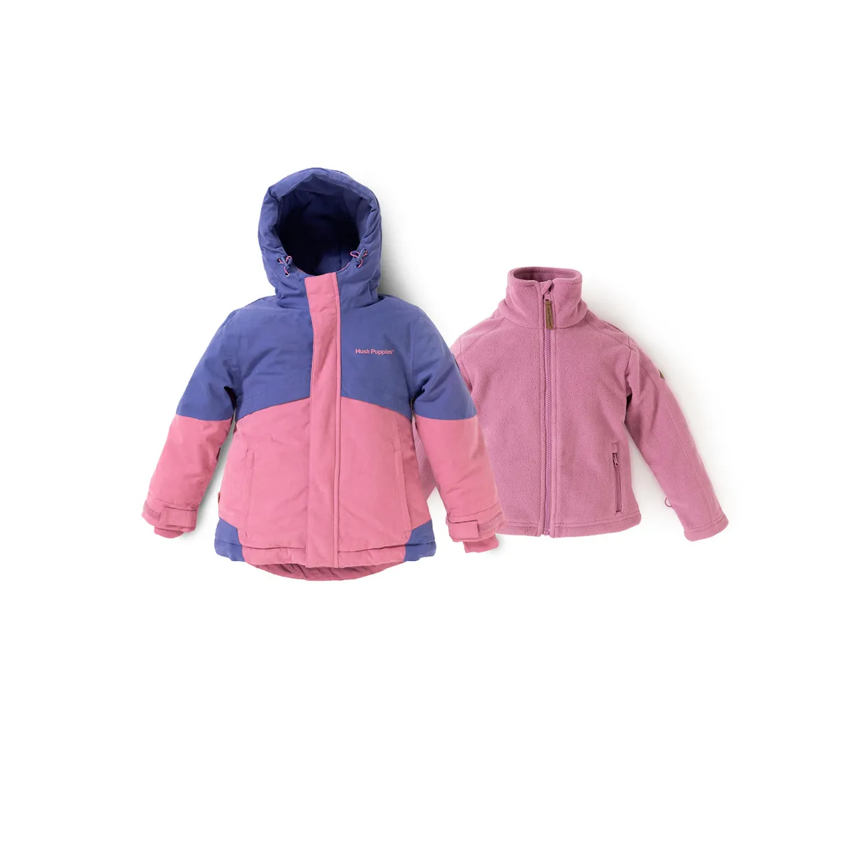 HUSH PUPPIES - Parka Waterproof 3 en 1 Optimus Niña Rosado HUSH PUPPIES