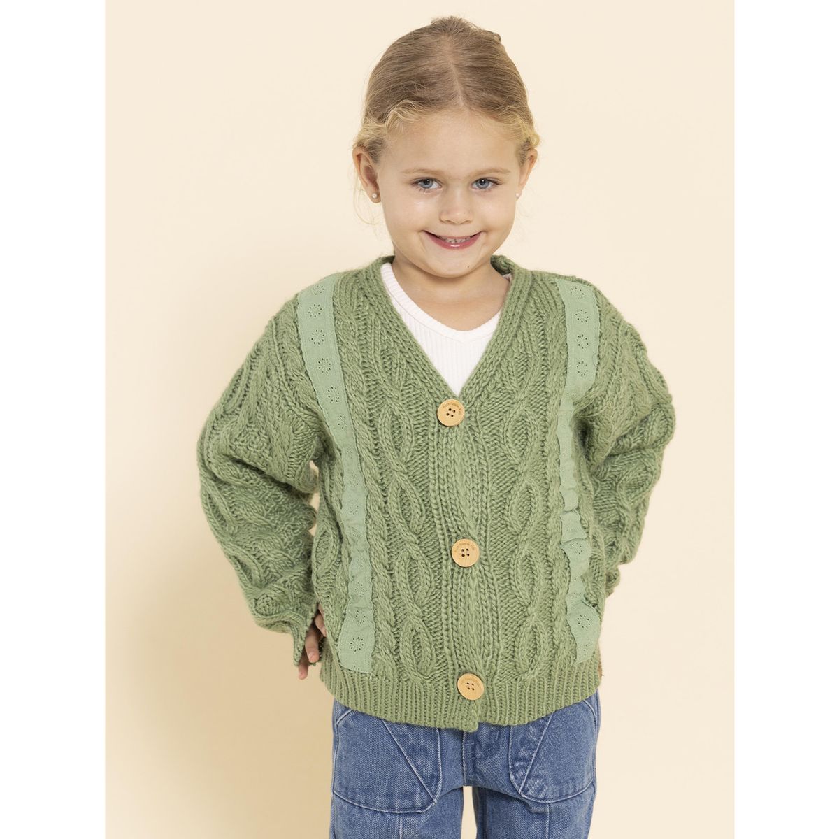 HUSH PUPPIES - Chaleco Elena Niña Verde HUSH PUPPIES