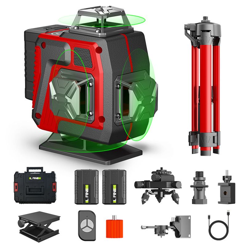 AIZO - Nivel Láser Autonivelante de 360° 16 Líneas Verdes con Trípode