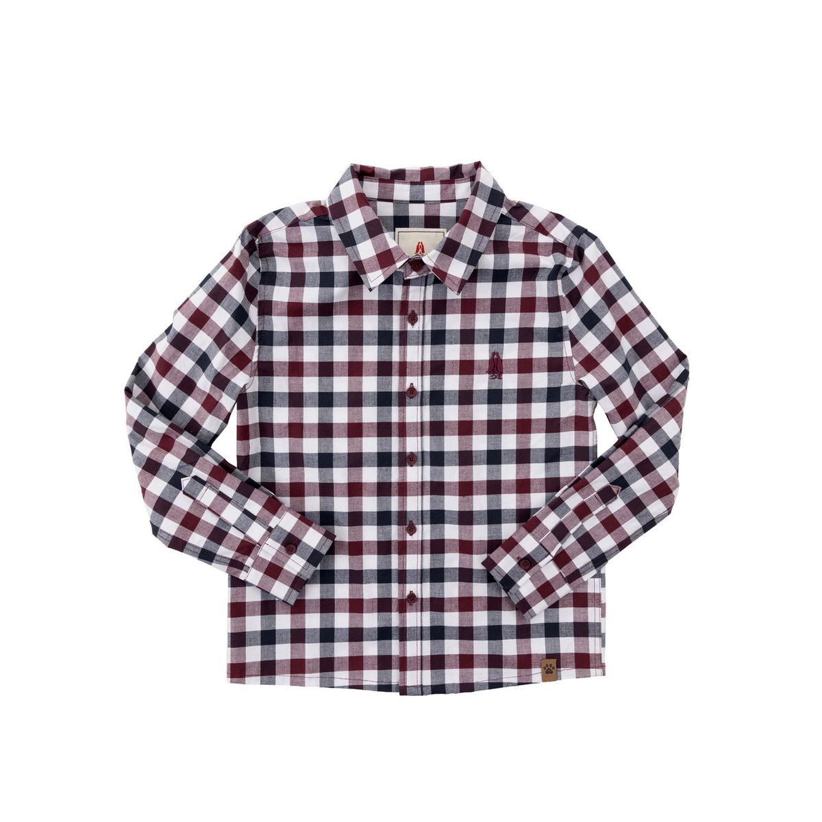 HUSH PUPPIES - Camisa Manga Larga Collie Niño Rojo HUSH PUPPIES