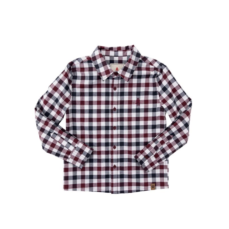 HUSH PUPPIES - Camisa Manga Larga Collie Niño Rojo HUSH PUPPIES