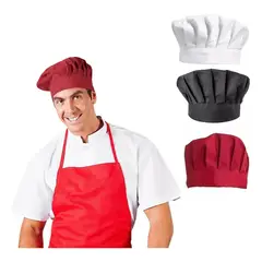EDWINAYY - Gorros De Chef Respirable Cómodo Ajustables Elásticos Unisex_.