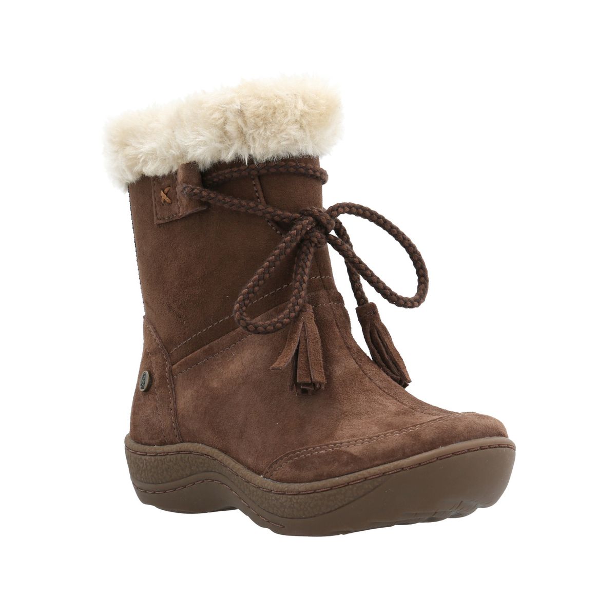 HUSH PUPPIES - Bota Cuero Lakey-K Niña Café HUSH PUPPIES
