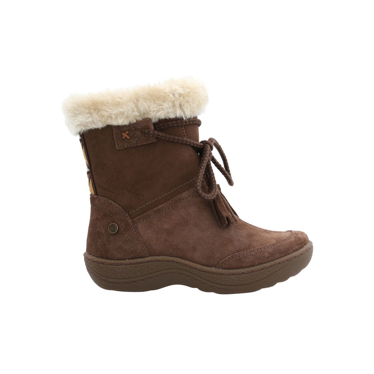 HUSH PUPPIES - Bota Cuero Lakey-K Niña Café HUSH PUPPIES