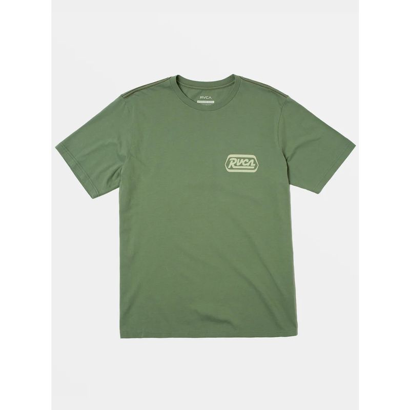 RVCA - Polera manga corta Hombre Station Verde RVCA