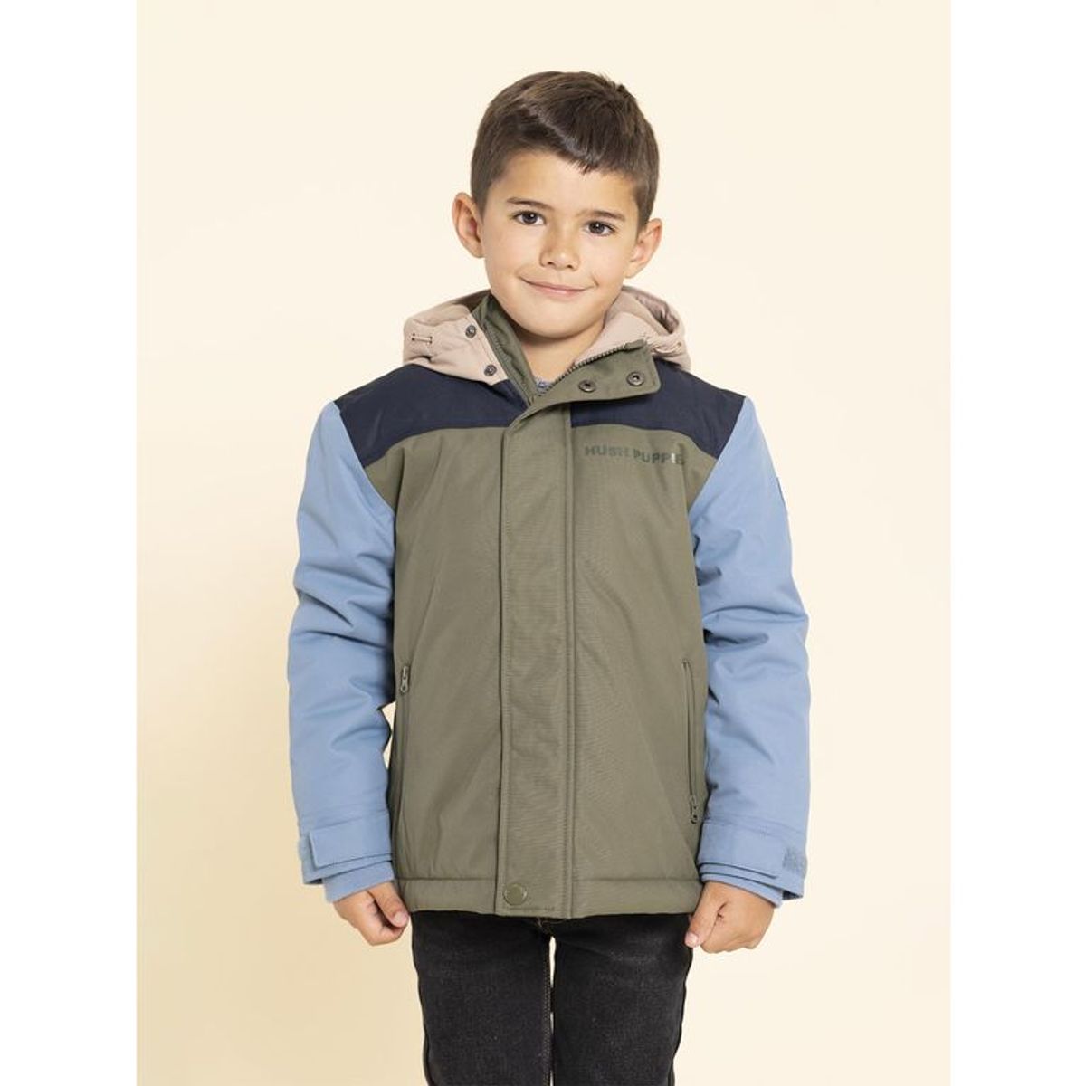 HUSH PUPPIES - Parka Waterproof Silvestre Niño Verde HUSH PUPPIES