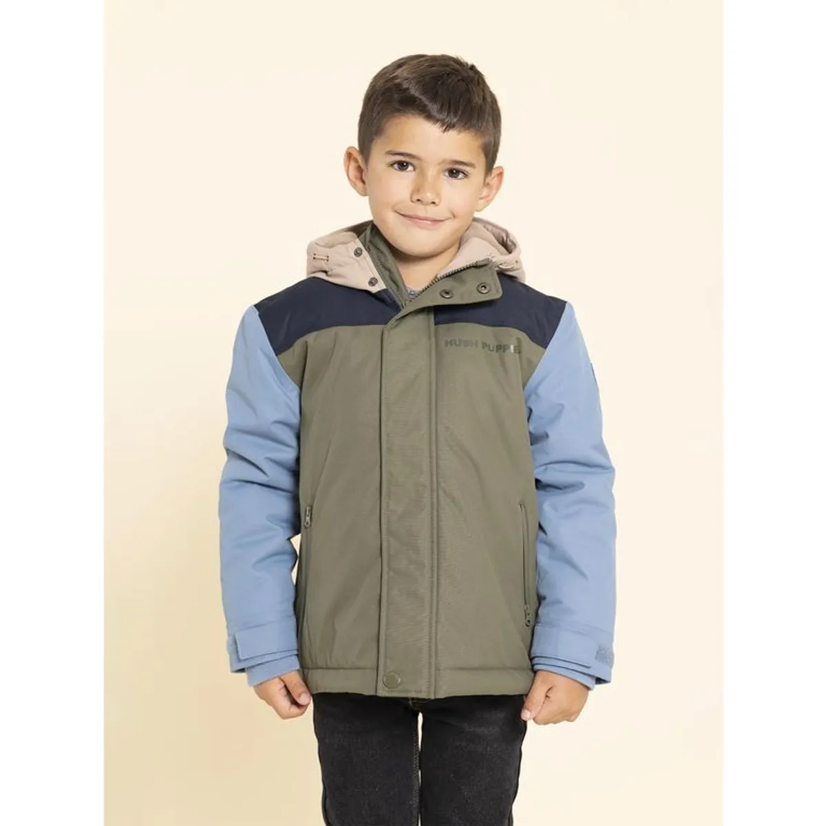 HUSH PUPPIES - Parka Waterproof Silvestre Niño Verde HUSH PUPPIES