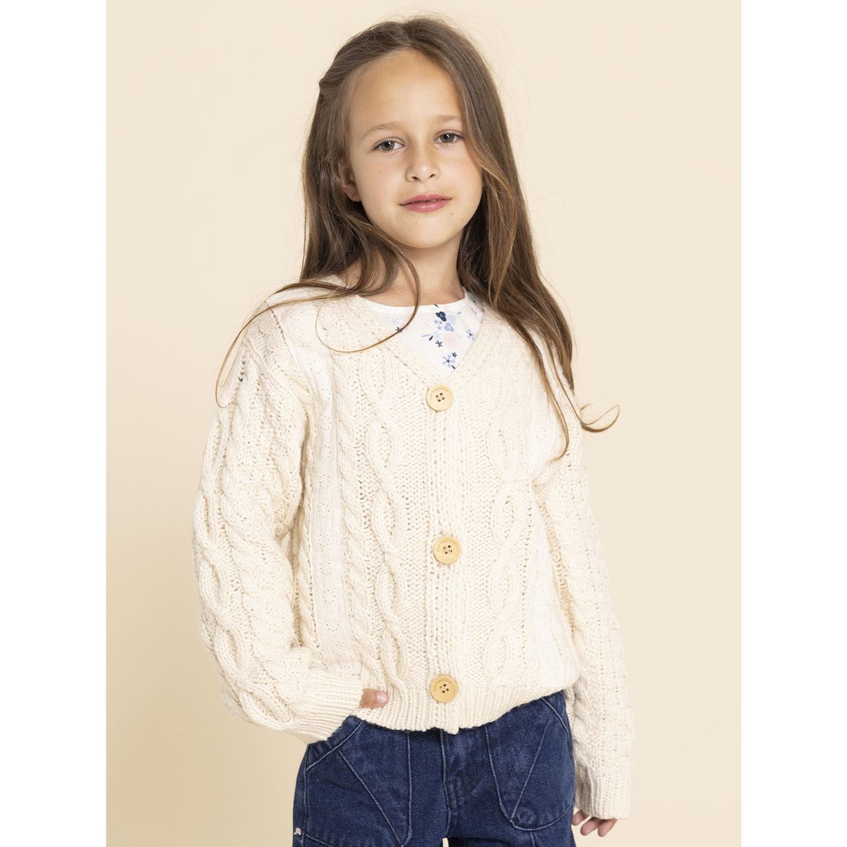 HUSH PUPPIES - Chaleco Elena Niña Blanco HUSH PUPPIES