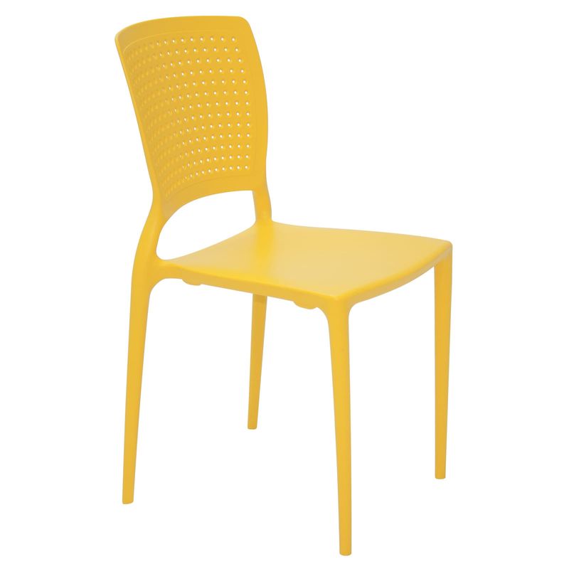 TRAMONTINA - Silla Tramontina Safira en Polipropileno y Fibra de Vidrio Amarillo