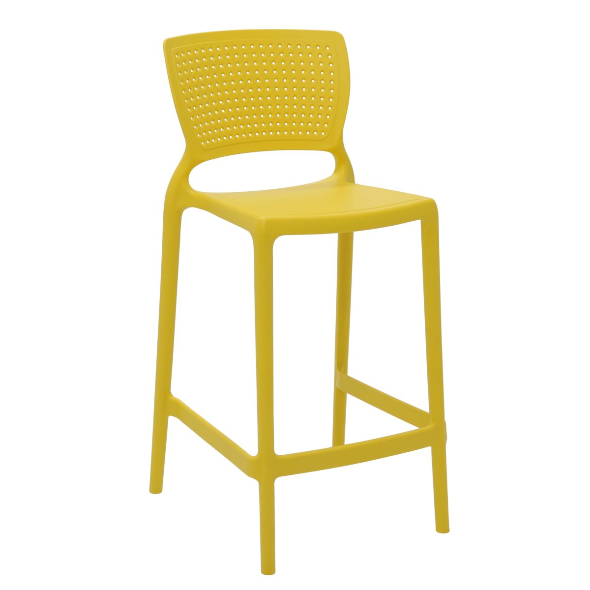 TRAMONTINA - Silla Tramontina Safira Alta Residencia en Polipropileno y Fibra de Vidrio Amarillo