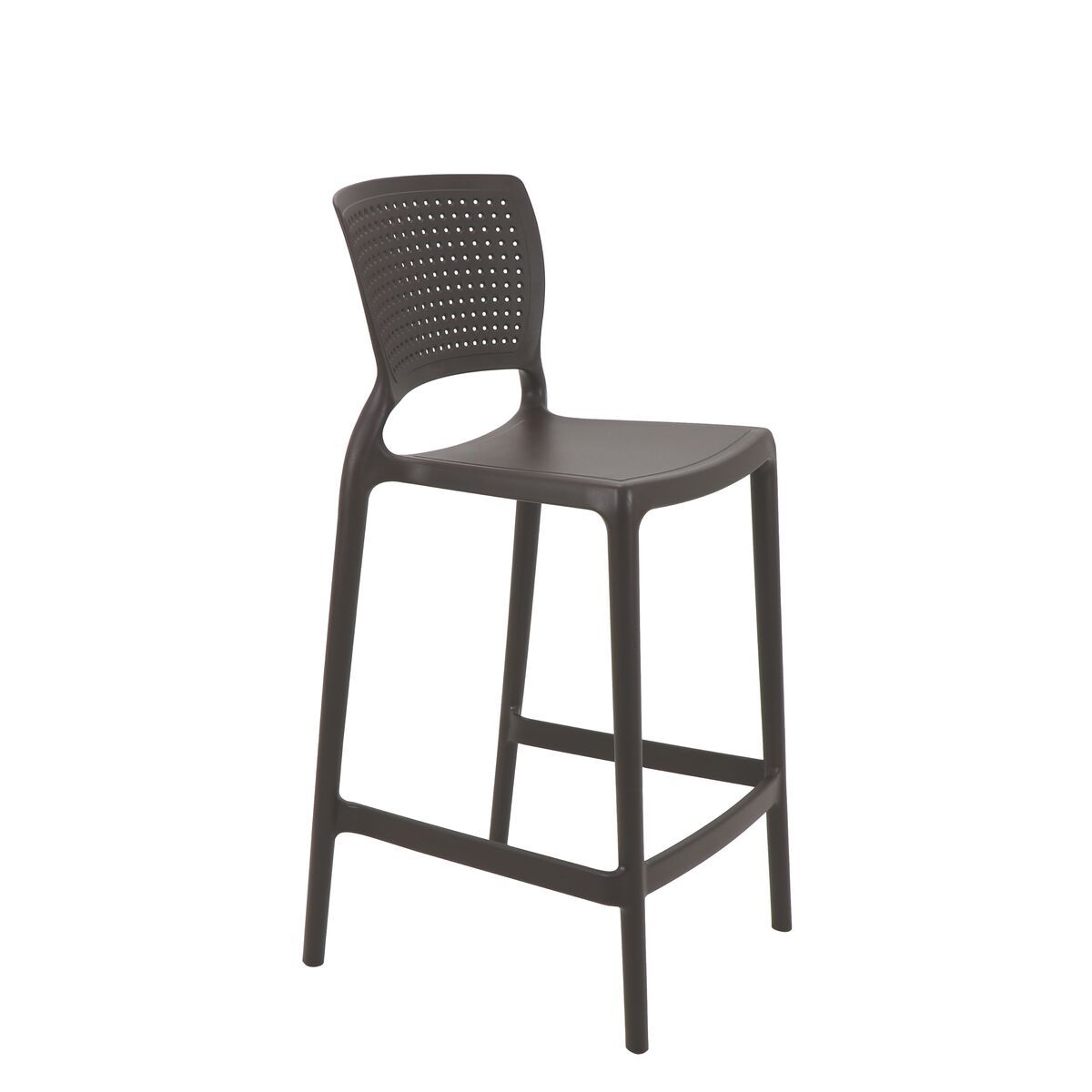 TRAMONTINA - Silla Tramontina Safira Alta Residencia en Polipropileno y Fibra de Vidrio Marrón