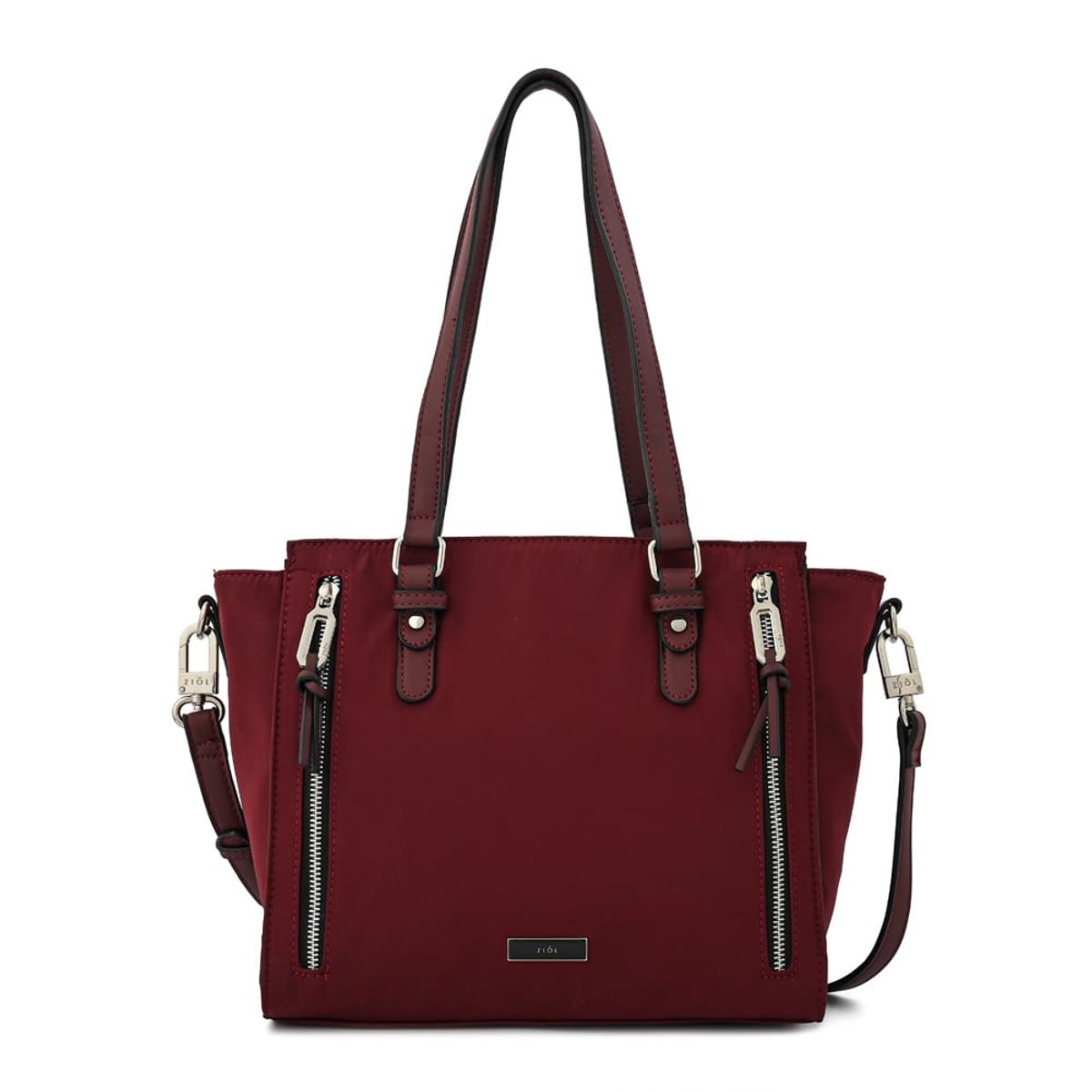 ZIOL - Cartera tote tres divisiones penny grande burdeo