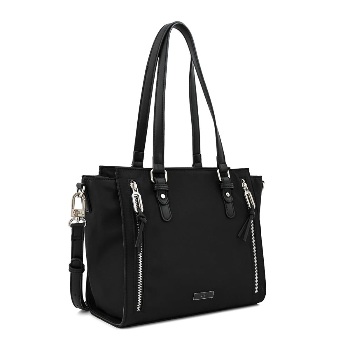 ZIOL - Cartera tote tres divisiones penny grande negro