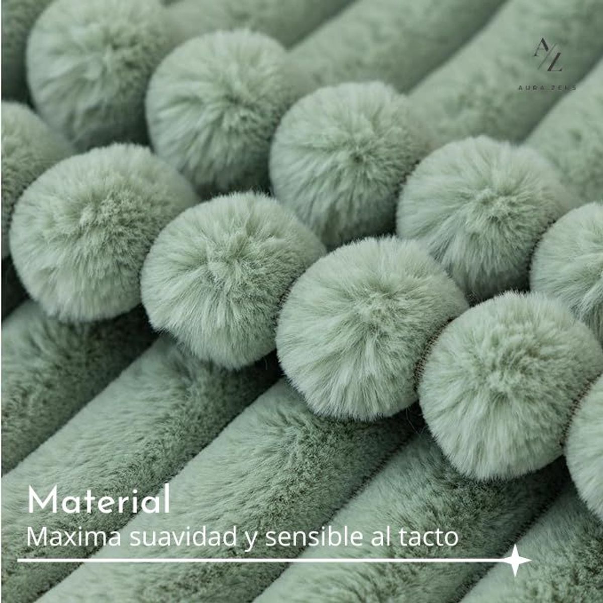 AZ AURAZEUS - Fundas De Cojines Set X2 Cama Sillon Suave VERDE 45 X 45 Almohada AZ