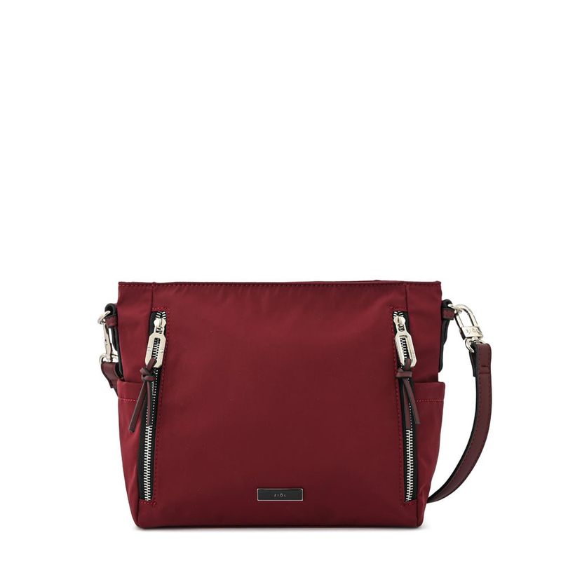 ZIOL - Cartera bandolera pequeña penny burdeo
