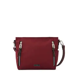 ZIOL - Cartera bandolera pequeña penny burdeo