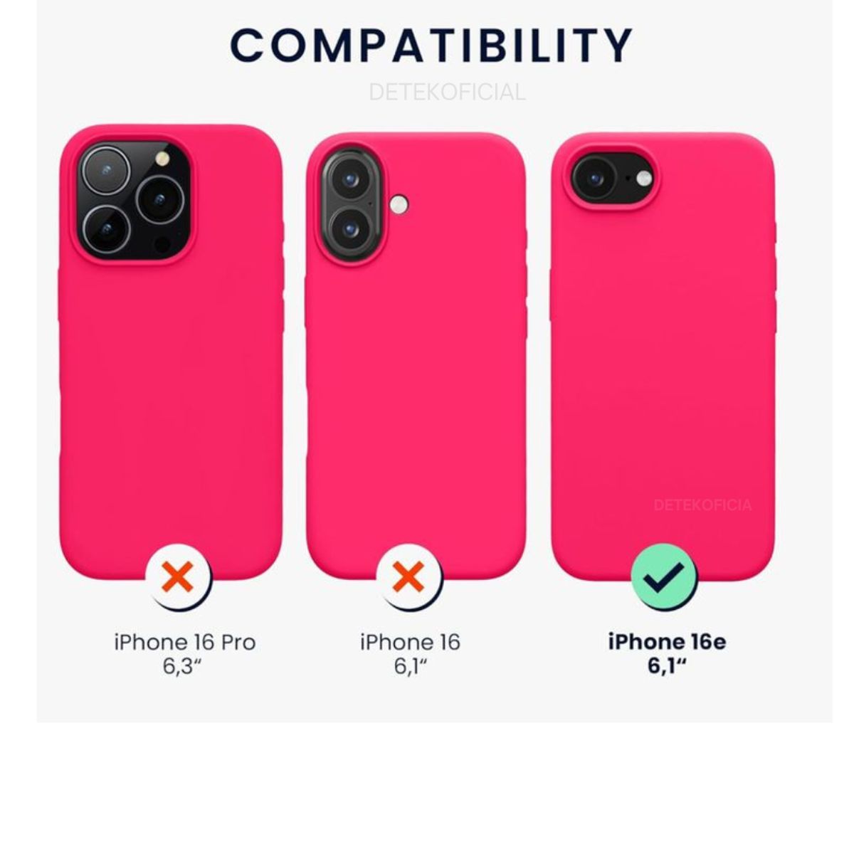 GENERICO - Carcasa Silicona Color Para iPhone 16e